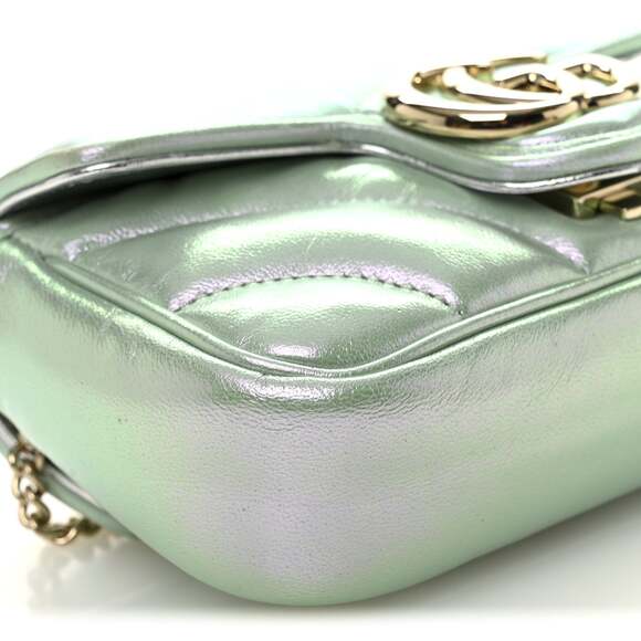 Gucci Iridescent Nappa Chevron #231269G13B - Picture 9 of 10